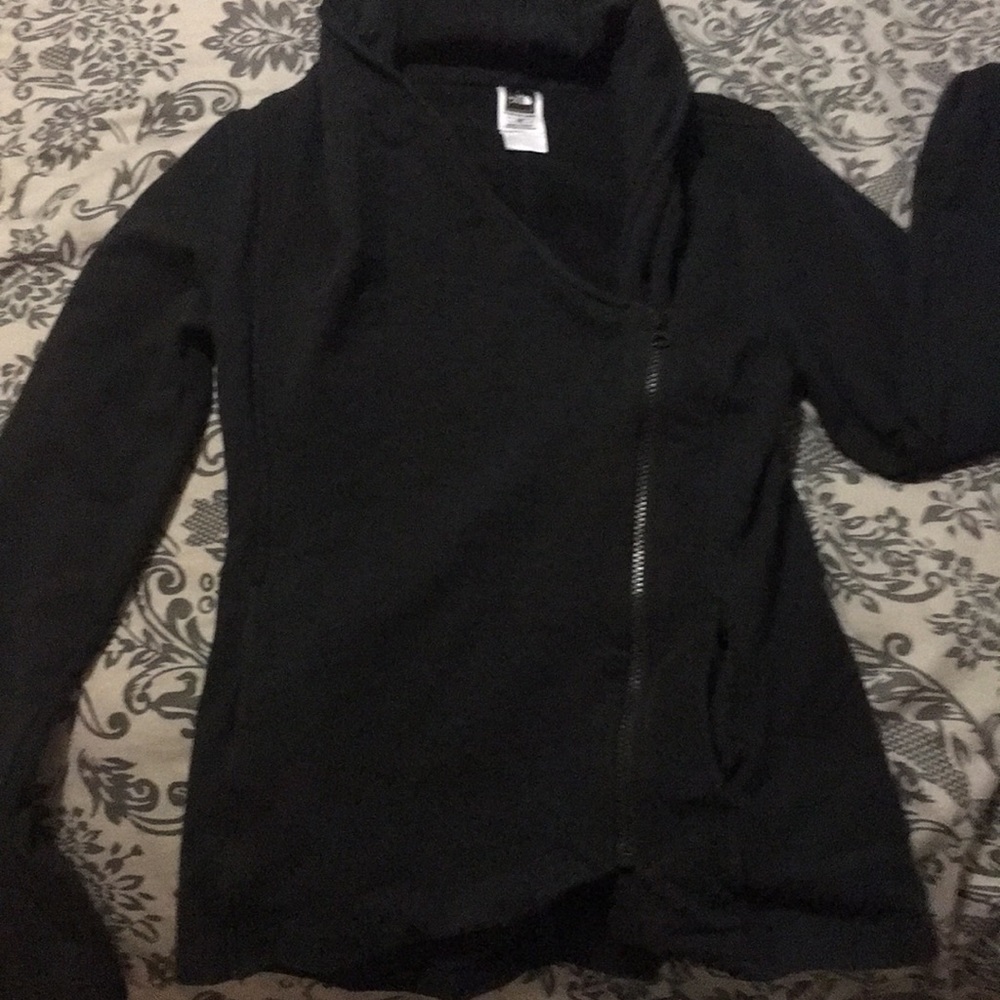 The North Face cotton asymmetrical zip jacket